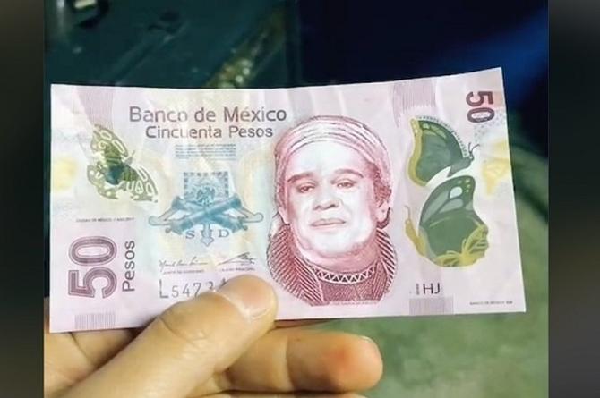 ¡Abusados! Circulan billetes falsos de 50 pesos con la cara de JuanGa 