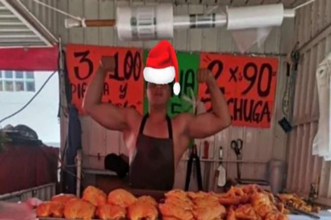 Pollo por selfi, la estrategia de un negocio de pollos para incrementar sus ventas en estas fechas