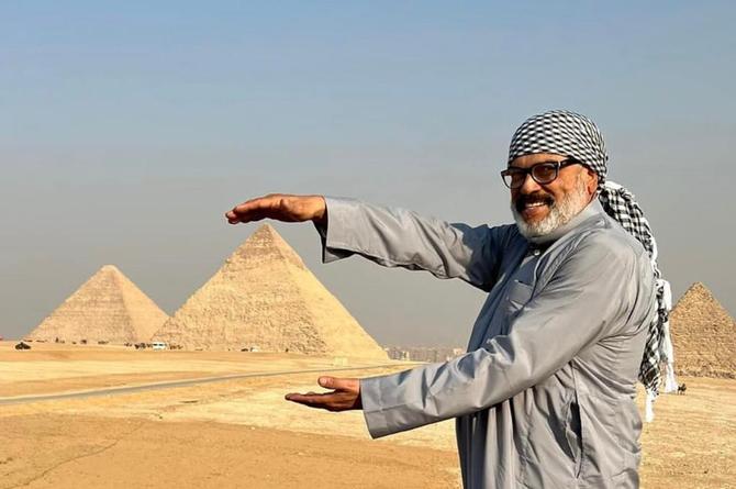 Así fue la visita a Egipto de Casimiro Zamudio 