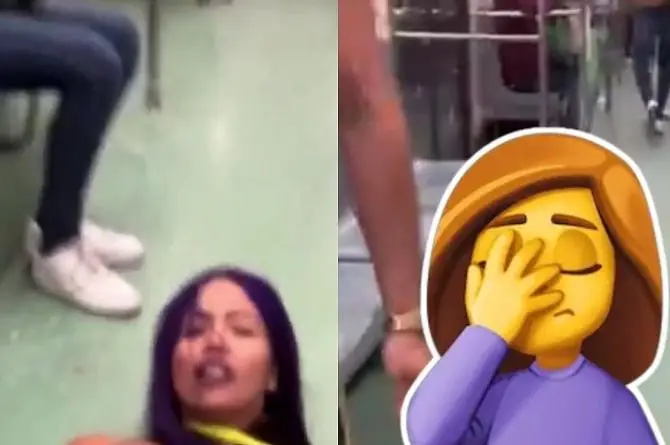 ¡Escándala! Luna Bella graba video XXX explicito en metro de CDMX (+video)