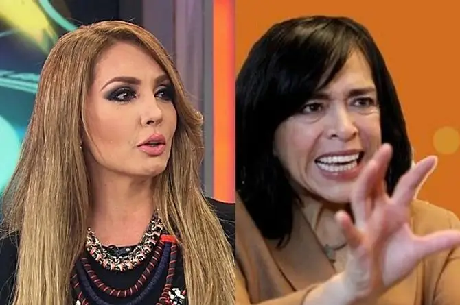 Paty Navidad niega vínculos con el narco y encara en vivo a periodista 