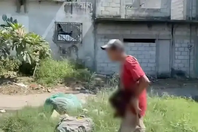 Sorprenden a un hombre comiendo la cabeza de un perro en Veracruz