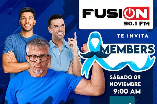 Asiste a MEMBERS evento enfocado a salud masculina ¡Invita FUSIÓN 90.1 FM!